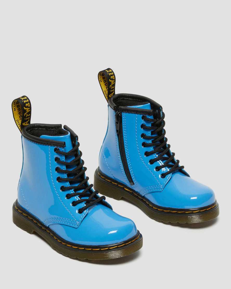 Dr Martens Toddler 1460 Rugan Deri Çocuk Bağcıklı Bot Mavi  Türkiye |  69372-KLMT