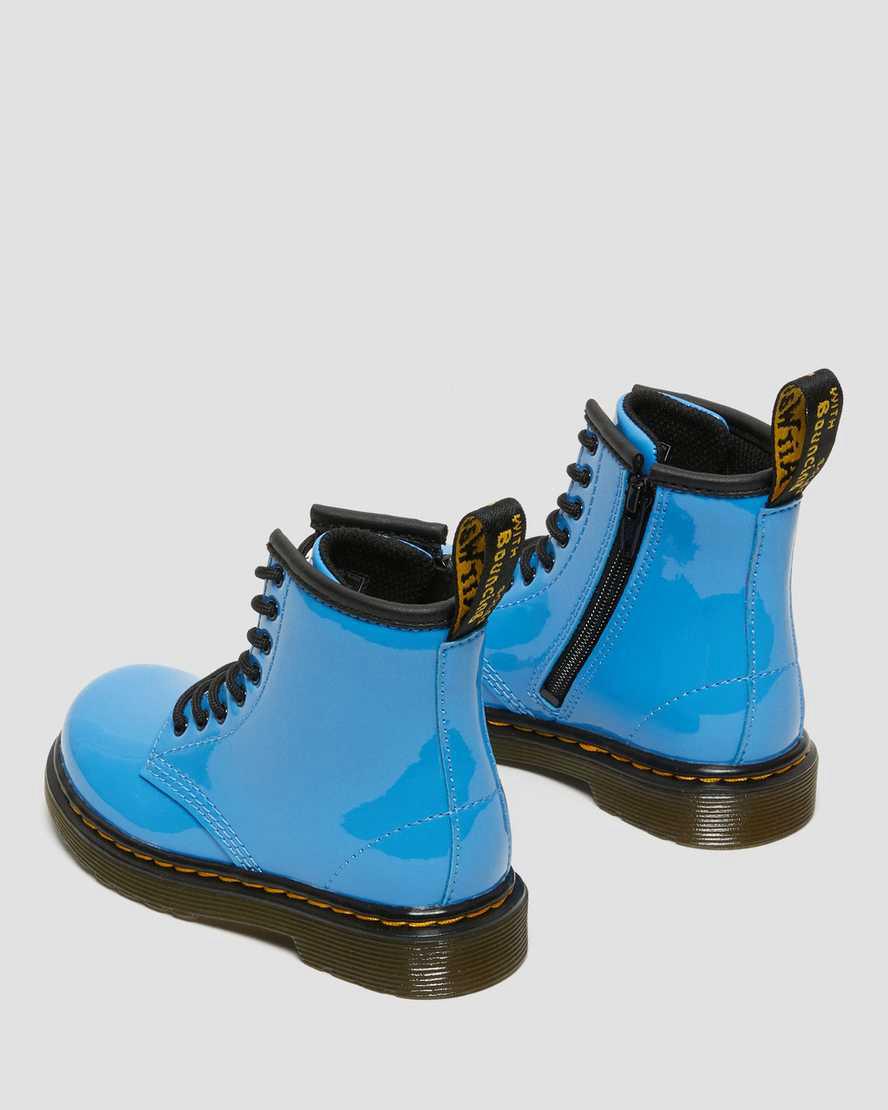 Dr Martens Toddler 1460 Rugan Deri Çocuk Bağcıklı Bot Mavi  Türkiye |  69372-KLMT