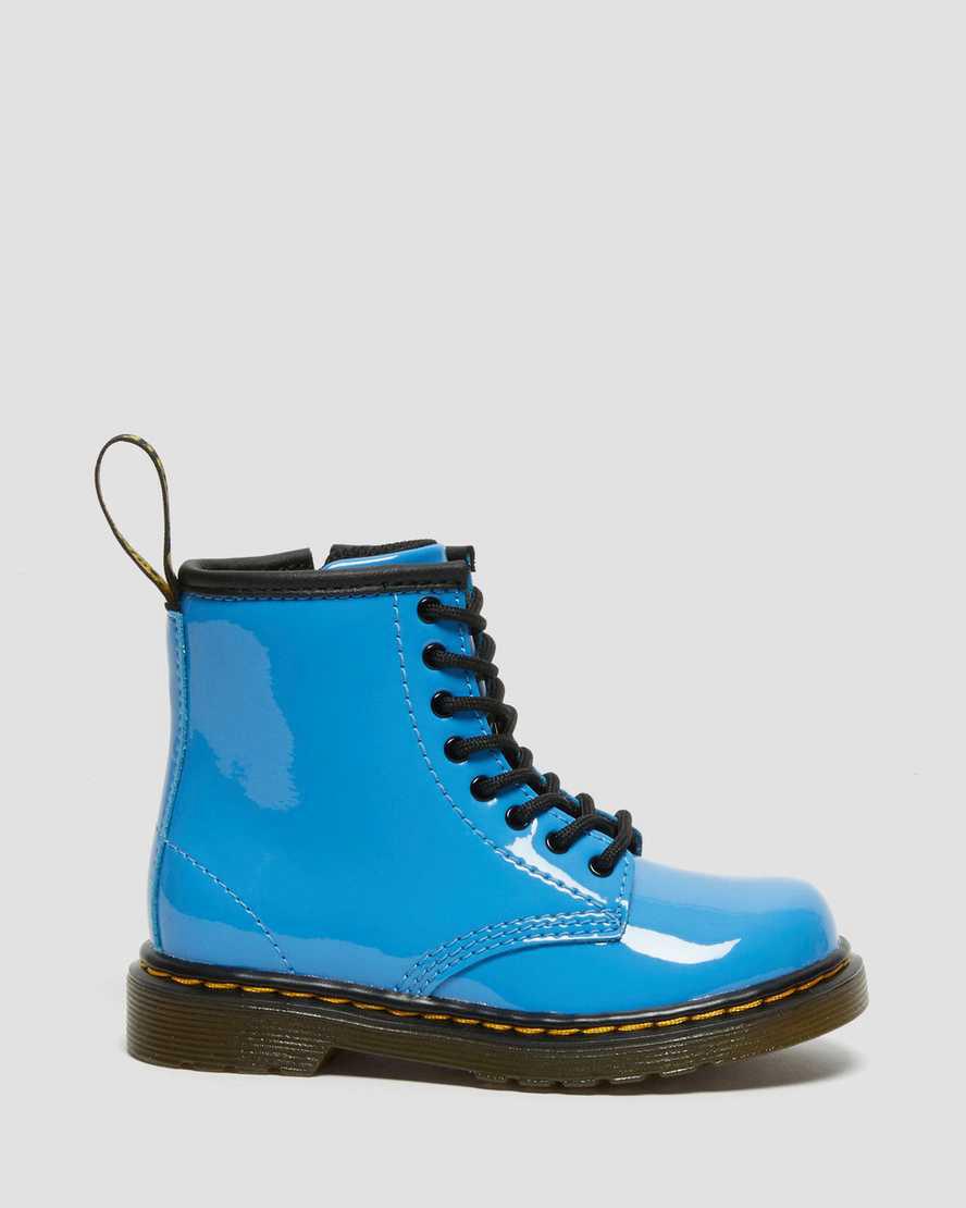 Dr Martens Toddler 1460 Rugan Deri Çocuk Bağcıklı Bot Mavi  Türkiye |  69372-KLMT