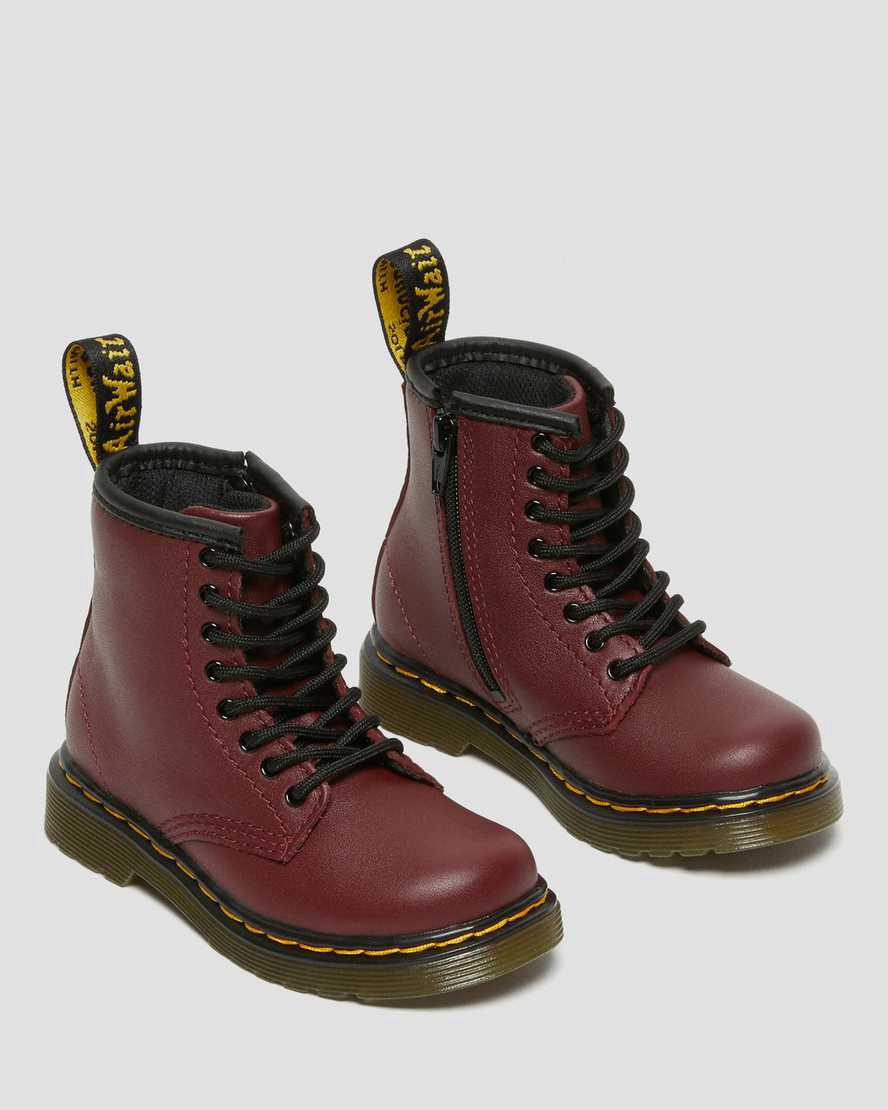Dr Martens Toddler 1460 Softy T Deri Çocuk Bağcıklı Bot Kırmızı  Türkiye |  70853-PDFV