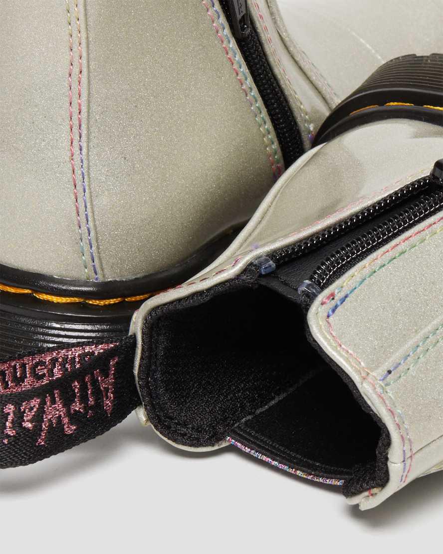 Dr Martens Toddler 2976 Sparkle Rays Çocuk Chelsea Bot Gümüş  Türkiye |  02869-VGNJ