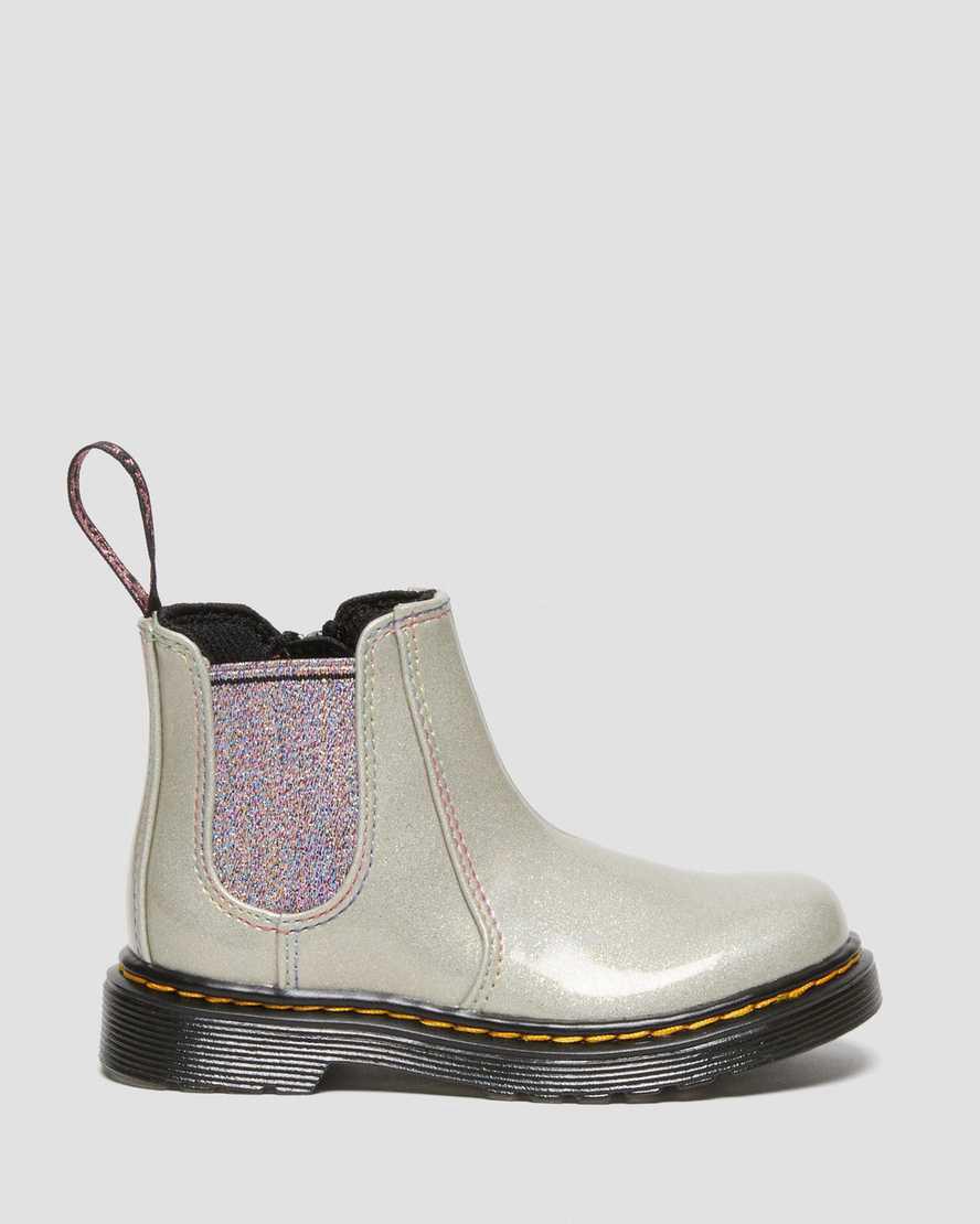 Dr Martens Toddler 2976 Sparkle Rays Çocuk Chelsea Bot Gümüş  Türkiye |  02869-VGNJ