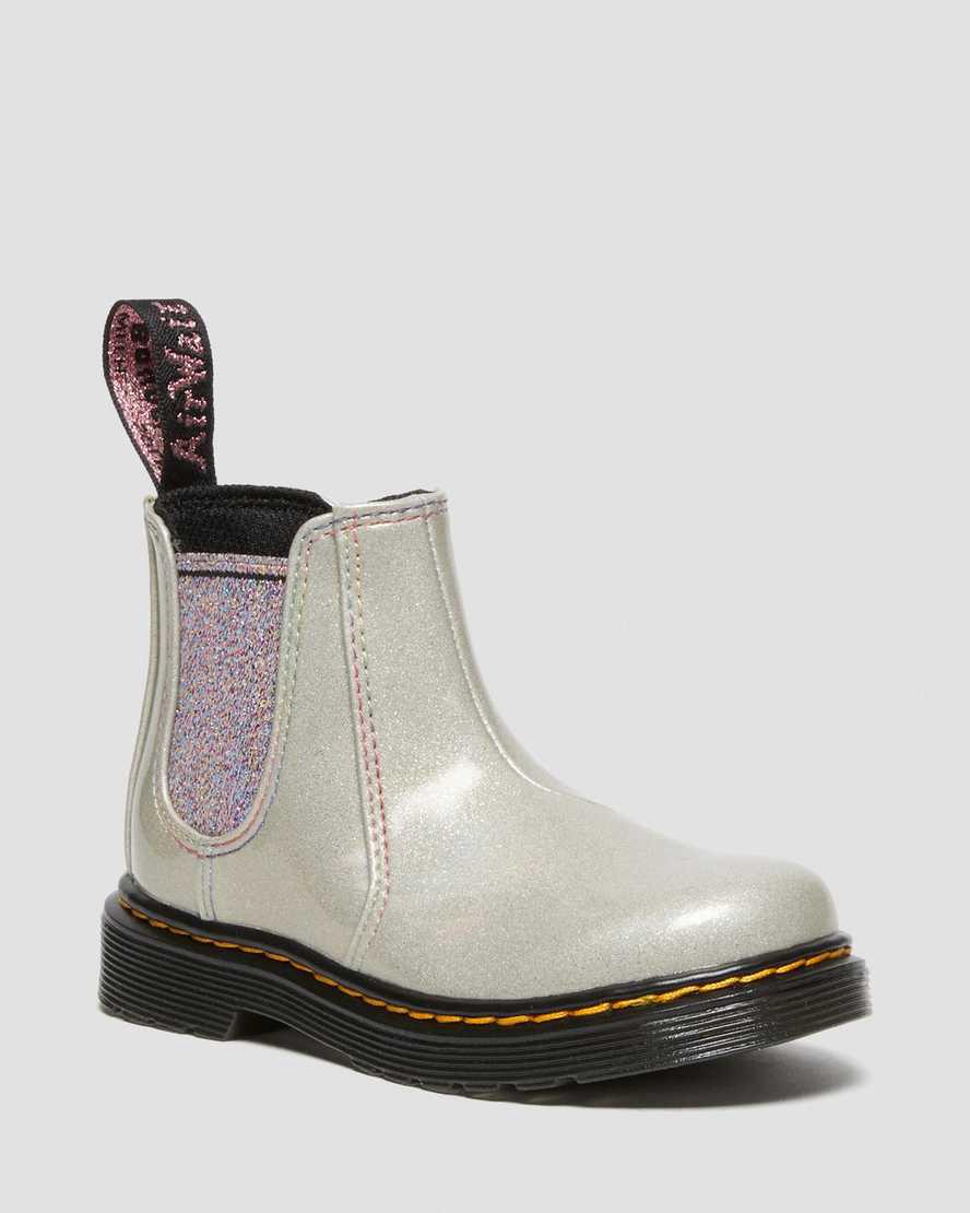 Dr Martens Toddler 2976 Sparkle Rays Çocuk Chelsea Bot Gümüş  Türkiye |  02869-VGNJ