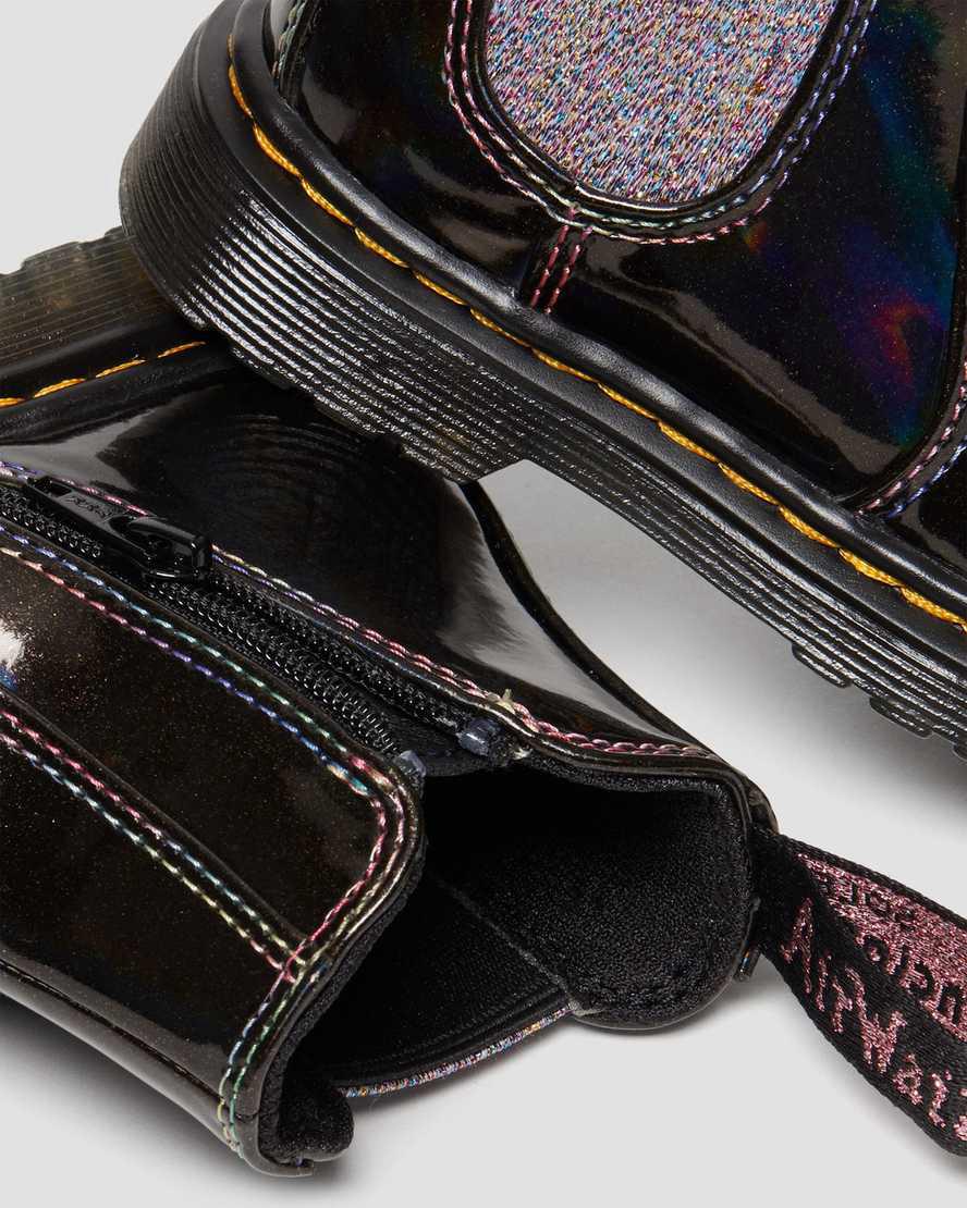 Dr Martens Toddler 2976 Sparkle Rays Çocuk Chelsea Bot Siyah  Türkiye |  19402-EMSP