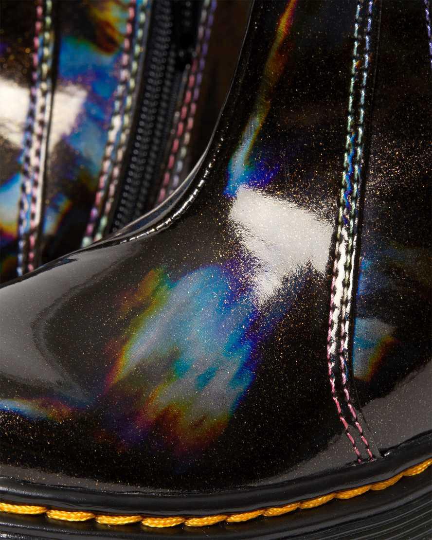 Dr Martens Toddler 2976 Sparkle Rays Çocuk Chelsea Bot Siyah  Türkiye |  19402-EMSP