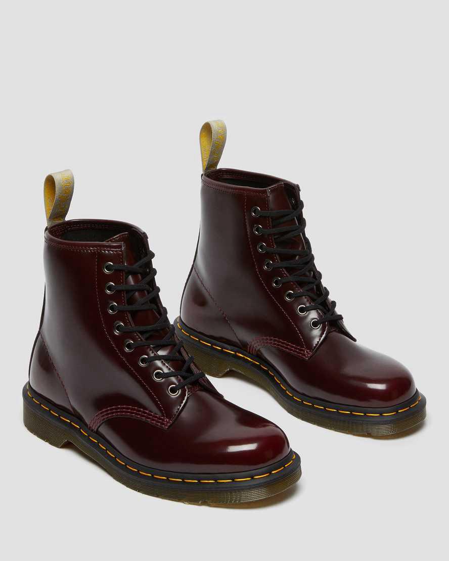 Dr Martens Vegan 1460 Dantel Up Erkek Bilek Boy Bot Kırmızı  Türkiye |  96304-RFTB