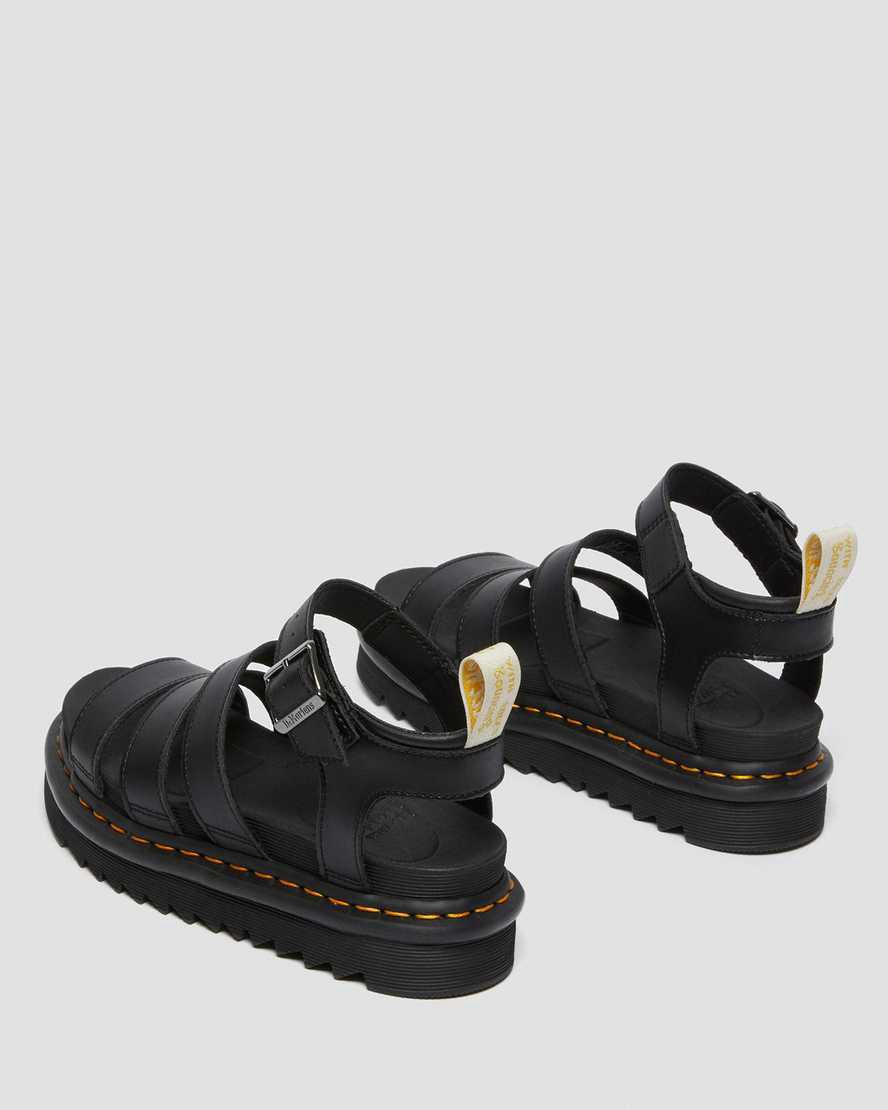 Dr Martens Vegan Blaire Felix Kadın Gladyatör Sandalet Siyah  Türkiye |  24167-ZEYT