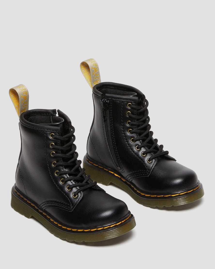 Dr Martens Vegan Toddler 1460 Çocuk Bağcıklı Bot Siyah  Türkiye |  10536-HLNT