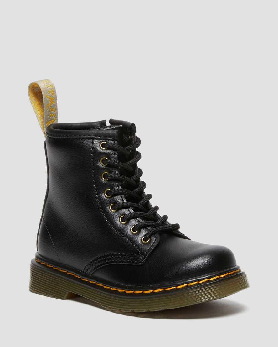 Dr Martens Vegan Toddler 1460 Çocuk Bağcıklı Bot Siyah  Türkiye |  10536-HLNT