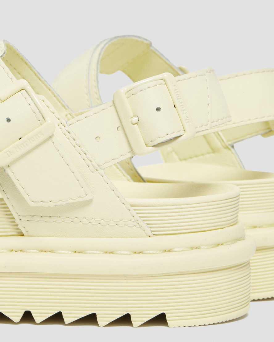 Dr Martens Voss Deri Askılı Kadın Platform Sandalet Kahverengi Krema  Türkiye |  17634-SPGU