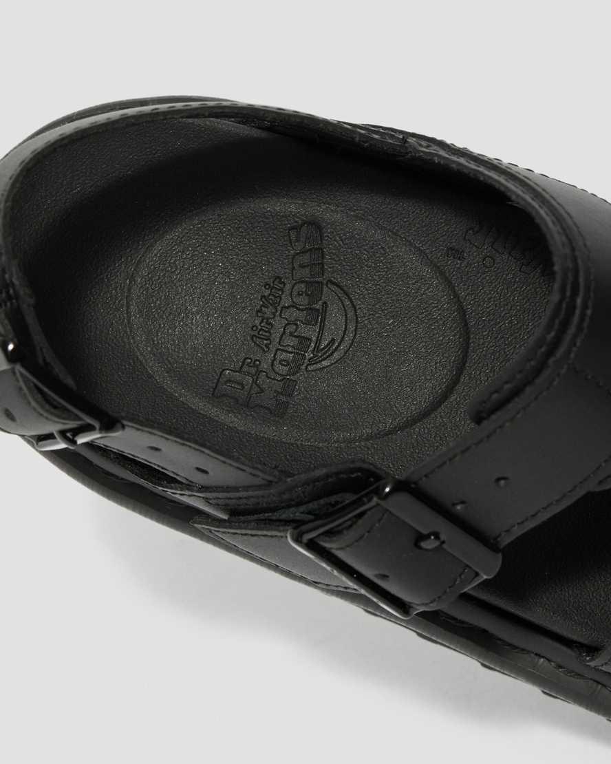 Dr Martens Voss Deri Askılı Kadın Platform Sandalet Siyah  Türkiye |  54791-EOBN
