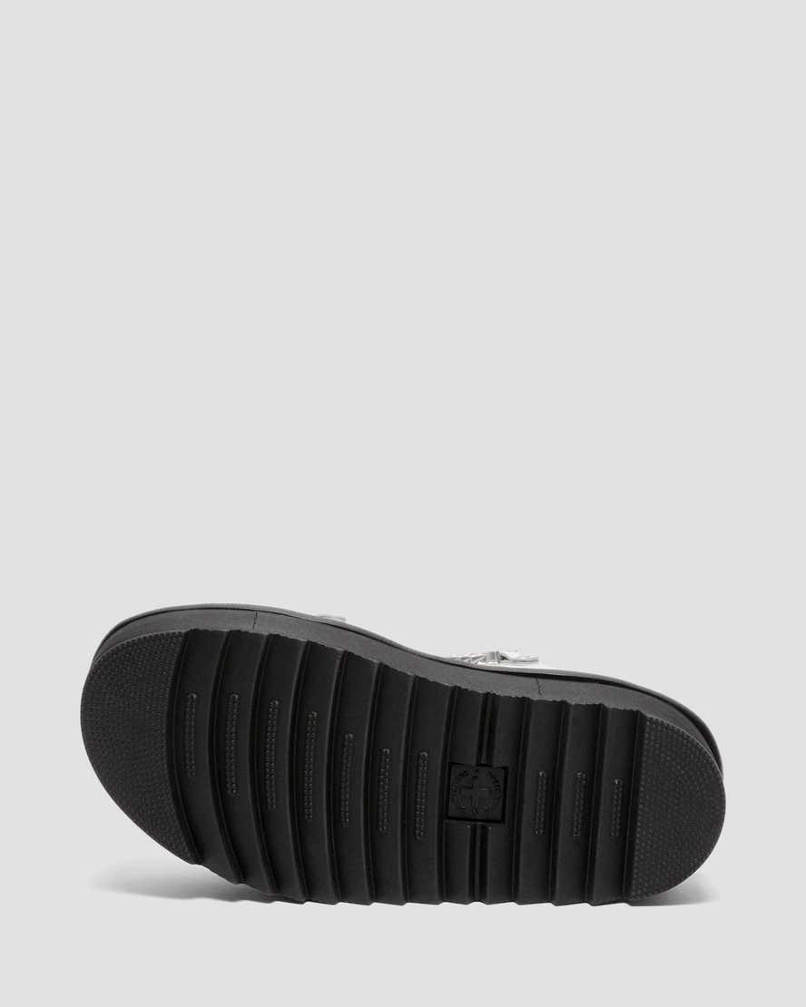 Dr Martens Voss II Chain Rugan Deri Kadın Platform Sandalet Beyaz  Türkiye |  28365-PEVK