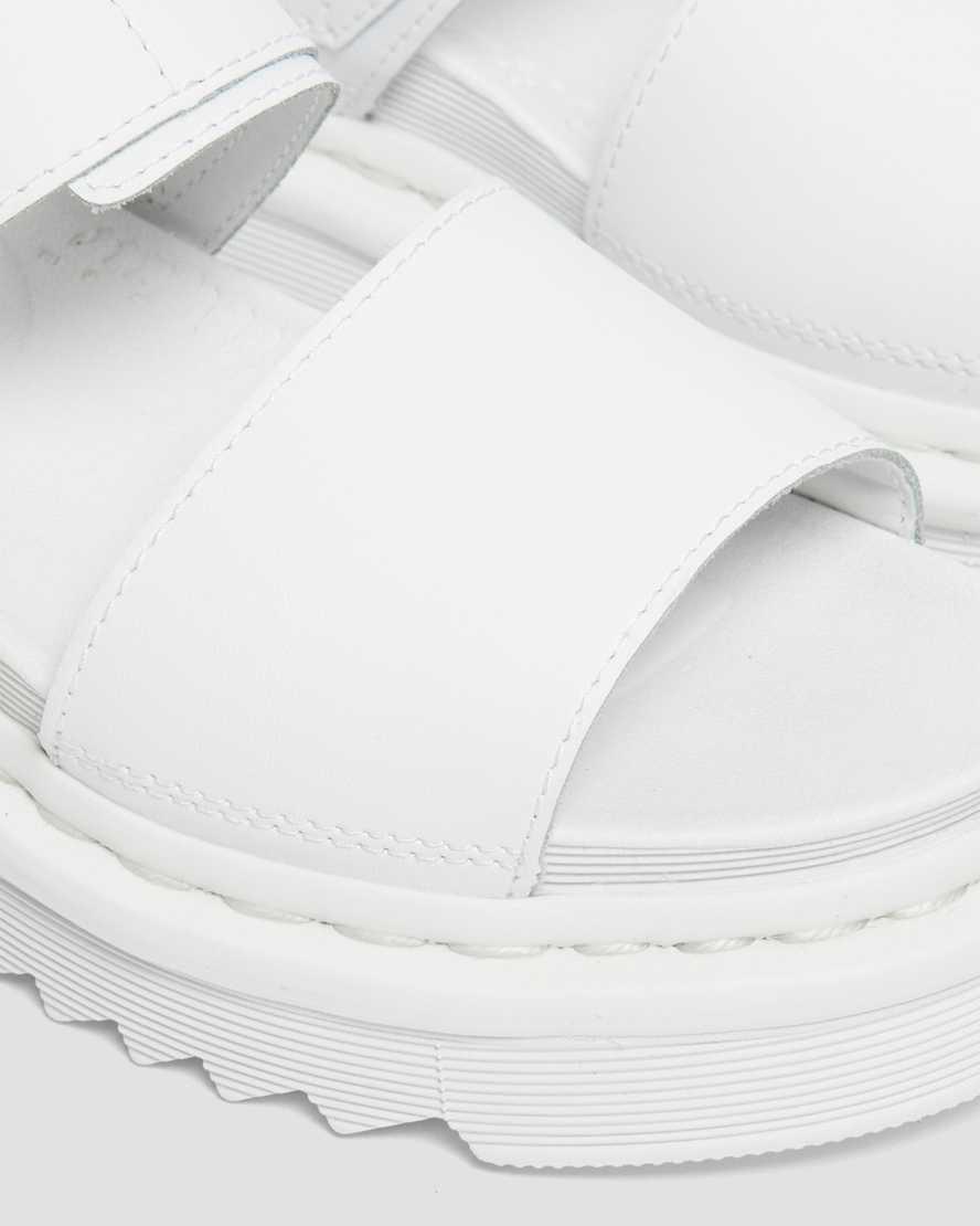 Dr Martens Voss Mono Hydro Deri Askılı Kadın Gladyatör Sandalet Beyaz  Türkiye |  40526-GMWR