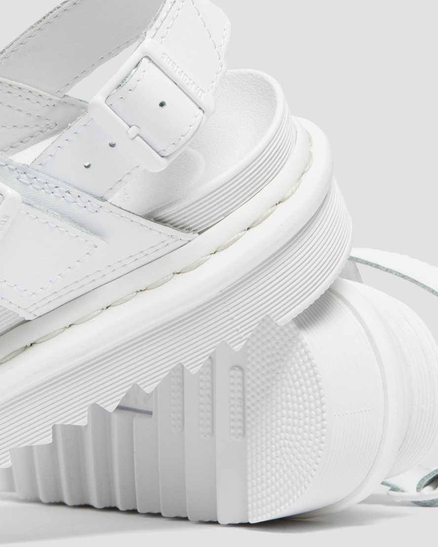 Dr Martens Voss Mono Hydro Deri Askılı Kadın Gladyatör Sandalet Beyaz  Türkiye |  40526-GMWR
