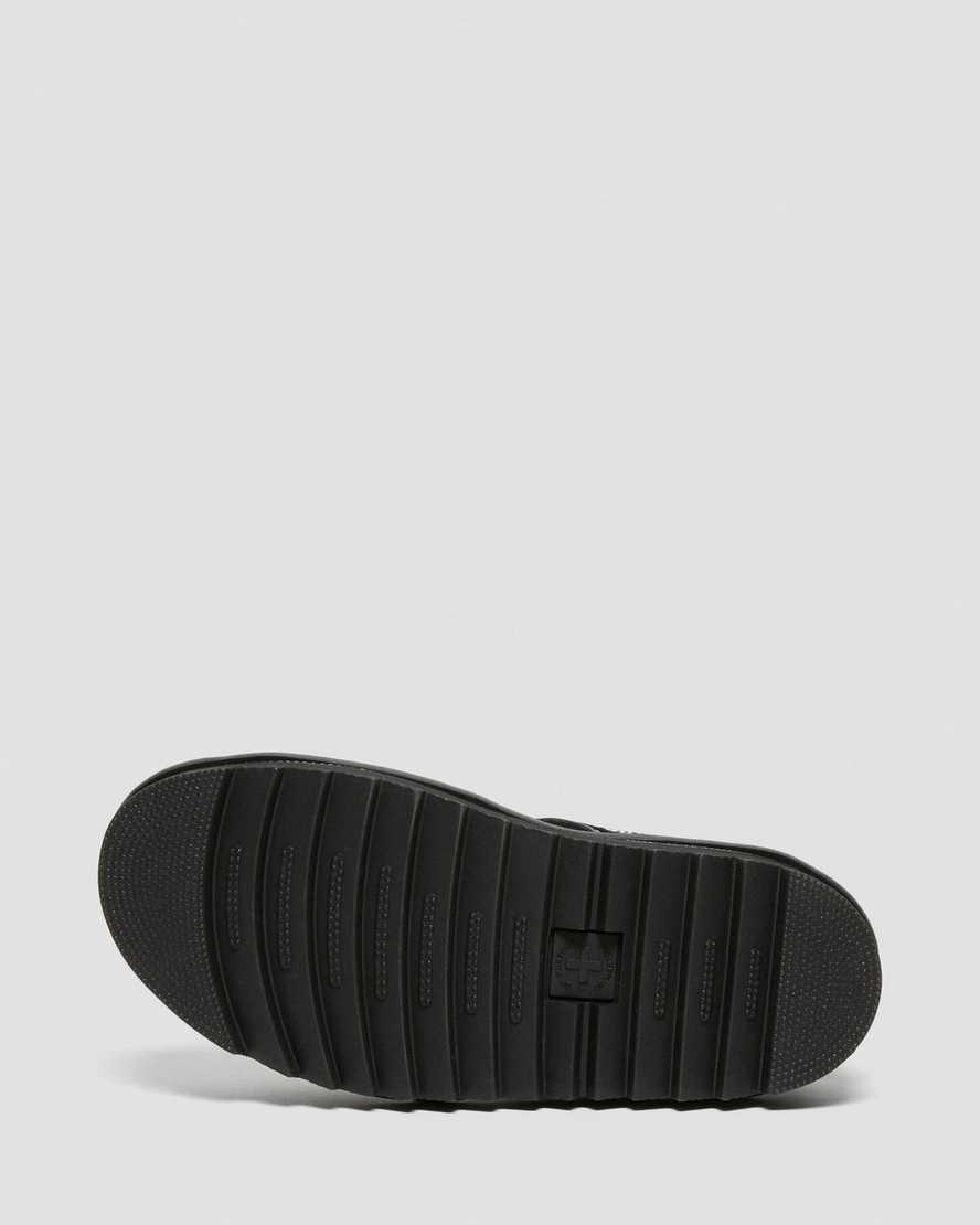 Dr Martens Voss Rugan Deri Askılı Kadın Gladyatör Sandalet Siyah  Türkiye |  17089-NYBU
