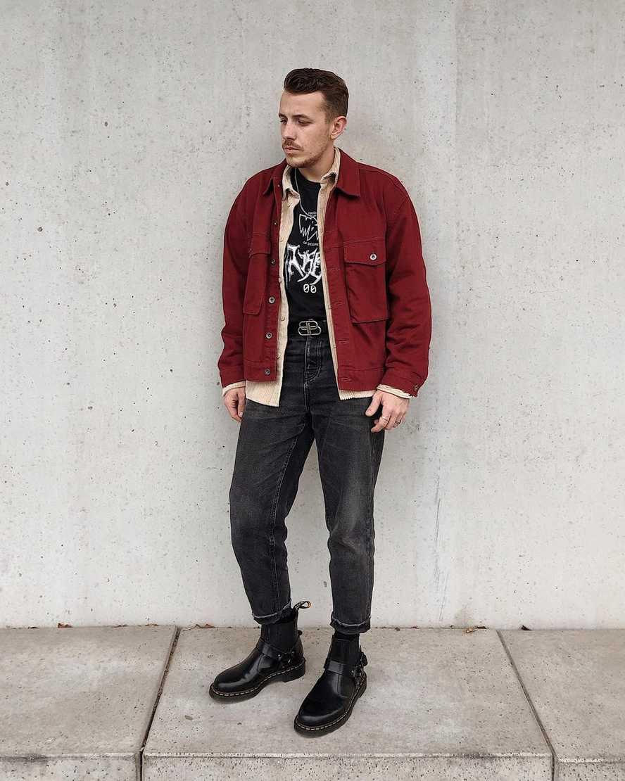 Dr Martens Wincox Smooth Deri Tokalı Kadın Chelsea Bot Siyah  Türkiye |  03958-JVSP