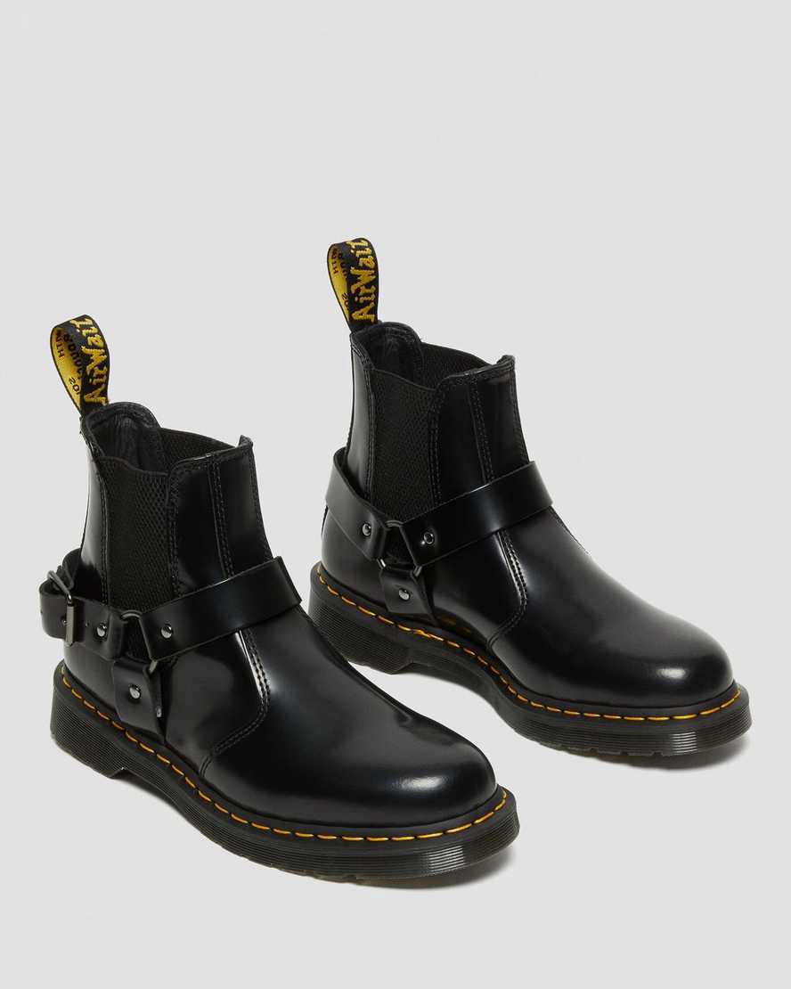 Dr Martens Wincox Smooth Deri Tokalı Kadın Chelsea Bot Siyah  Türkiye |  03958-JVSP