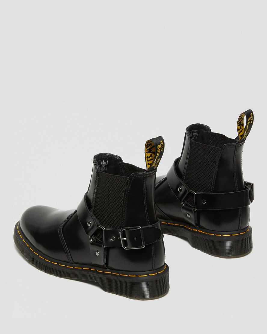 Dr Martens Wincox Smooth Deri Tokalı Kadın Chelsea Bot Siyah  Türkiye |  03958-JVSP