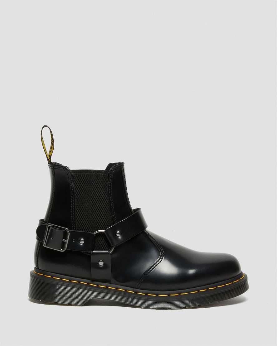 Dr Martens Wincox Smooth Deri Tokalı Kadın Chelsea Bot Siyah  Türkiye |  03958-JVSP