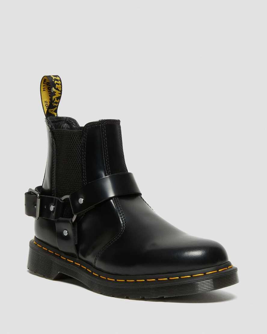Dr Martens Wincox Smooth Deri Tokalı Kadın Chelsea Bot Siyah  Türkiye |  03958-JVSP