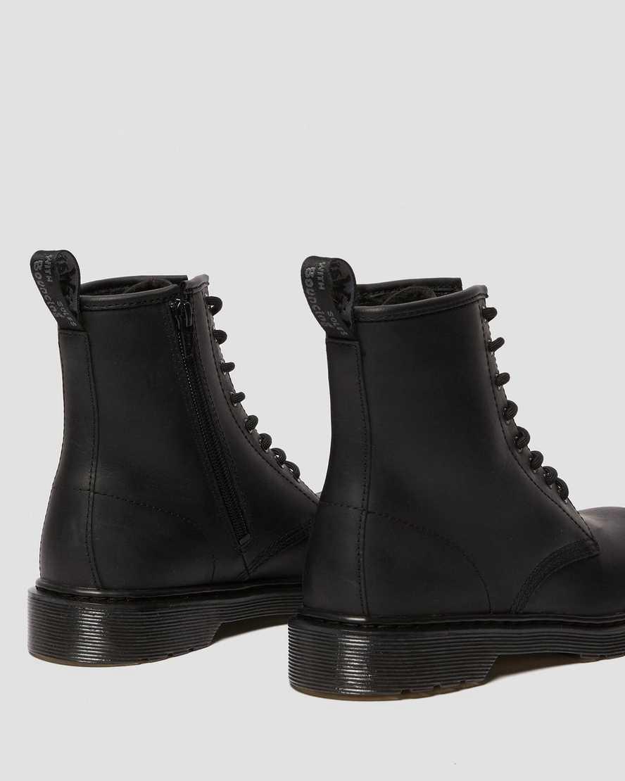 Dr Martens Youth 1460 Faux Fur Astar Çocuk Bot Siyah  Türkiye |  76532-WBLO