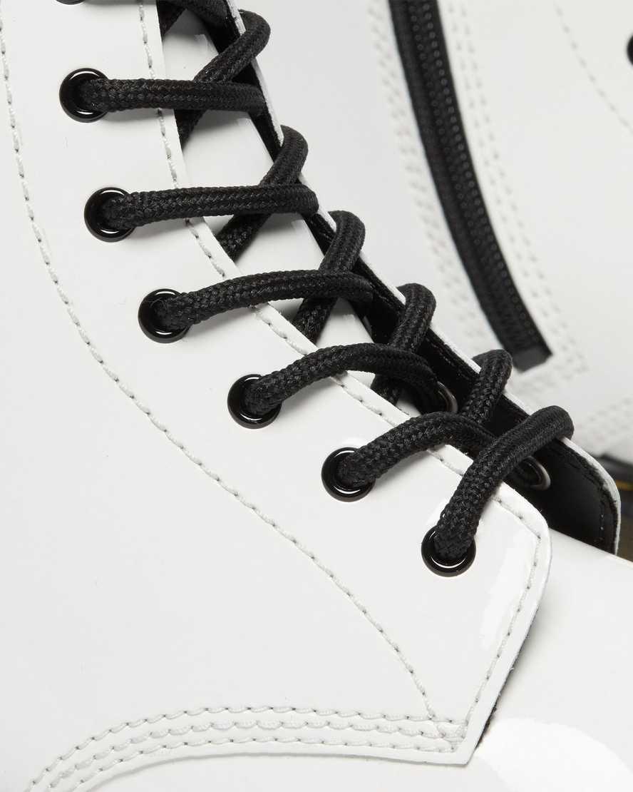 Dr Martens Youth 1460 Rugan Deri Çocuk Bağcıklı Bot Beyaz  Türkiye |  01859-GFNL
