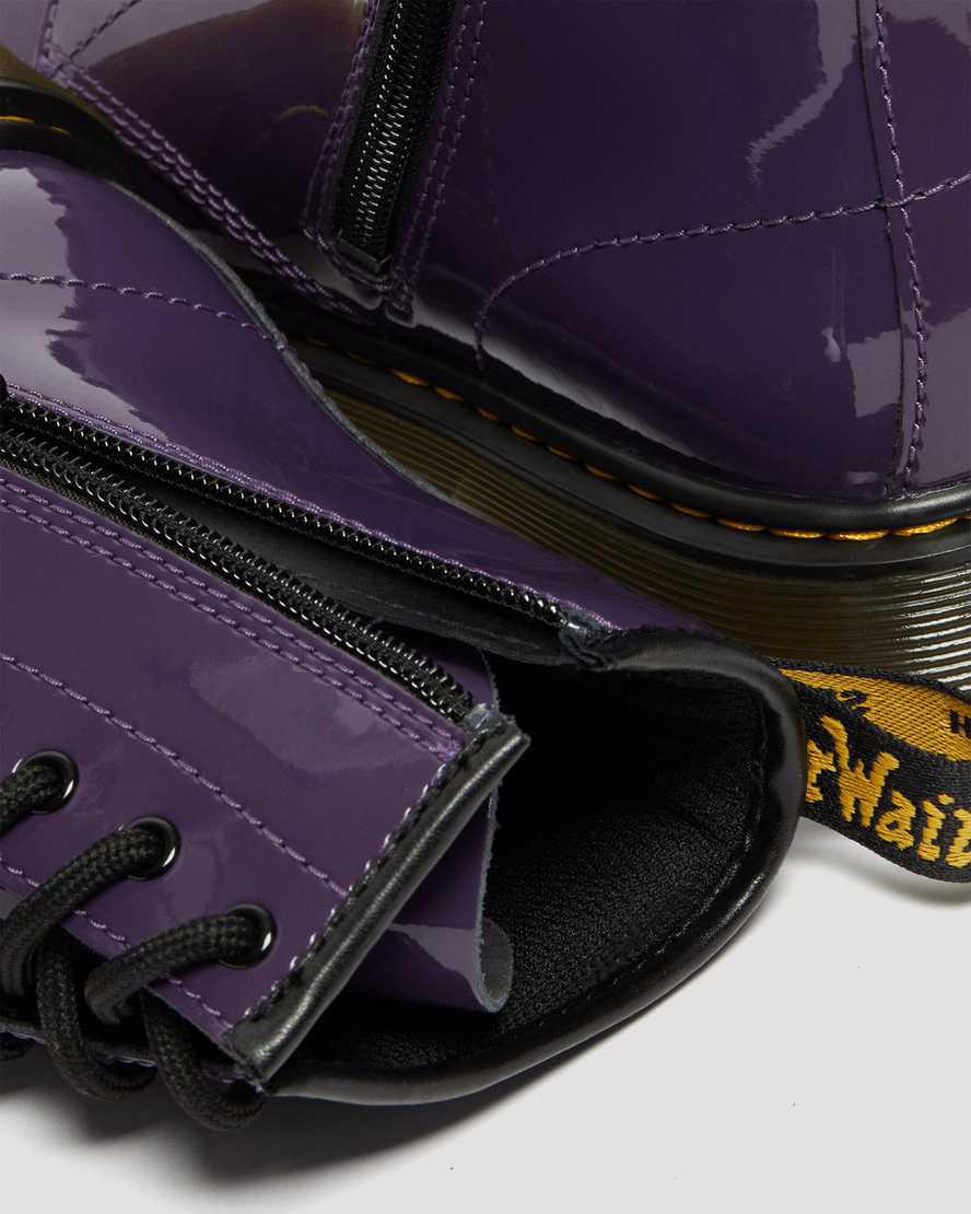 Dr Martens Youth 1460 Rugan Deri Çocuk Bağcıklı Bot Blackcurrant Lamper  Türkiye |  04825-SECV