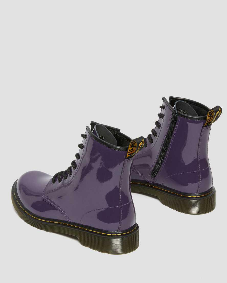 Dr Martens Youth 1460 Rugan Deri Çocuk Bağcıklı Bot Blackcurrant Lamper  Türkiye |  04825-SECV