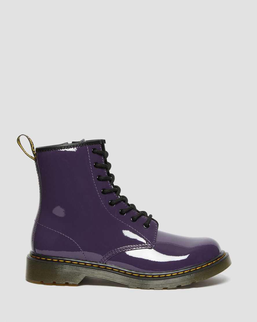 Dr Martens Youth 1460 Rugan Deri Çocuk Bağcıklı Bot Blackcurrant Lamper  Türkiye |  04825-SECV