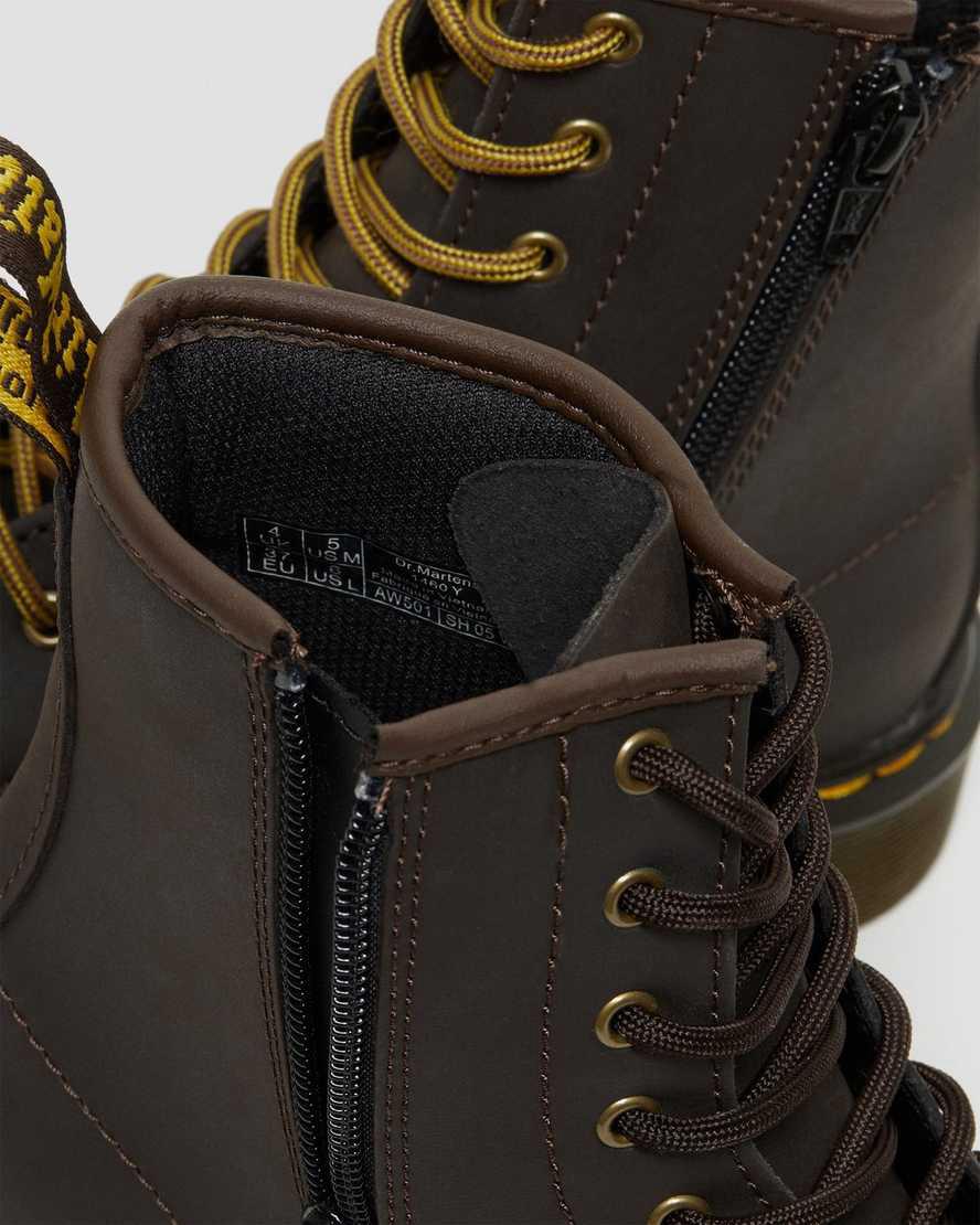 Dr Martens Youth 1460 Wildhorse Deri Çocuk Bağcıklı Bot Koyu Kahverengi  Türkiye |  65193-KJNA